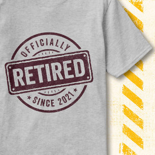 Retro Vintage Ruhestand Offiziell Im Ruhestand 202 T-Shirt