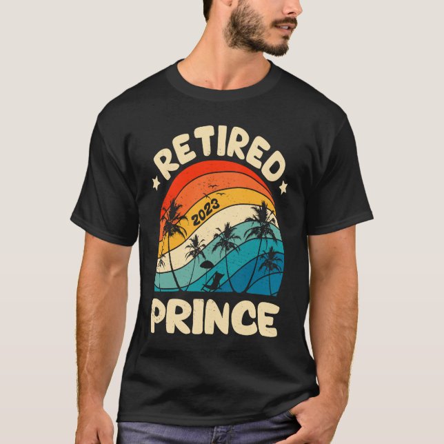 Retro-Vintage Ruhestandsregelung für Prinzen funkt T-Shirt (Vorderseite)