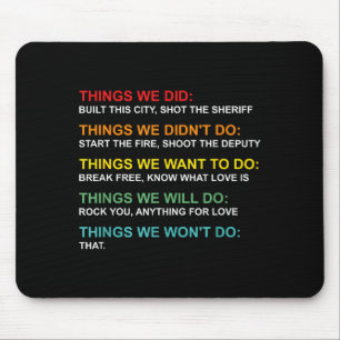 Retro Vintage-Sachen, die wir taten, wollten wir n Mousepad