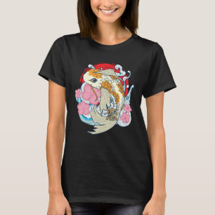 Retro Vintage Samurai Koi Fisch Japanischer Karpfe T-Shirt