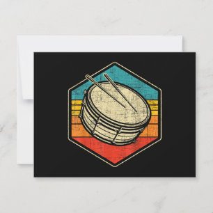 Retro Vintage-Schnarrtrommel - Marschierende Band