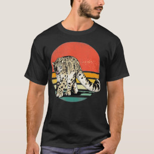 Retro Vintage Schneeleopard Cooler Leopard Tier T-Shirt