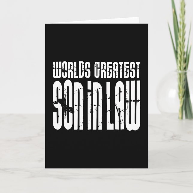 Retro Vintage Schwiegersöhne: Der bestste Sohn der Karte (Vorderseite)