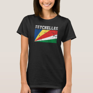 Retro Vintage Seychellen Fahne Seychellois Roots T-Shirt