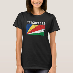 Retro Vintage Seychellen Fahne Seychellois Roots T-Shirt