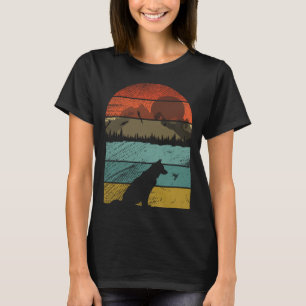 Retro-vintage Sibirische Husky-Hunde und süße Tier T-Shirt