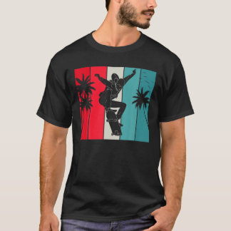 Retro-Vintage-Skateboard mit distressed-Optik Skat T-Shirt