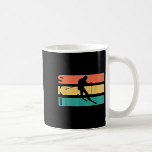 Retro-Vintage-Ski-Geschenk für Skifahrer  Kaffeetasse
