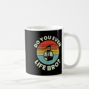 Retro Vintage Ski Hebst du überhaupt hoch Bro_ _2 Kaffeetasse