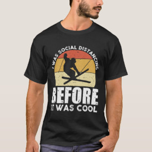 Retro Vintage-Ski-Shirt Coole Wintersport Skifahre T-Shirt