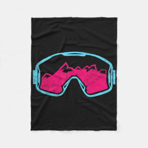 Retro Vintage Skibrille 80er 90er Skifahren Fleecedecke