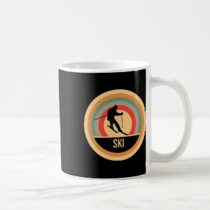 Retro-Vintage-Skifahren - Skifahrer Kaffeetasse