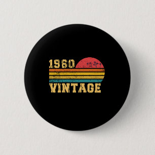 Retro Vintage Sonnenuntergang 1960 Geburtstag Button