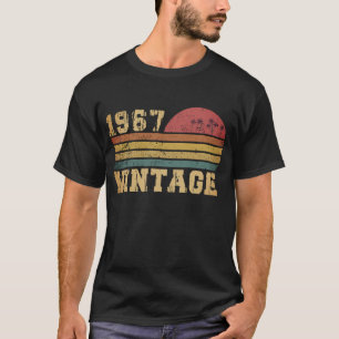 Retro Vintage Sonnenuntergang 1967 Geburtstag T-Shirt