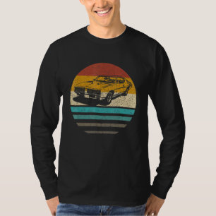 Retro Vintage Sonnenuntergang Auto Grafik - Männer T-Shirt