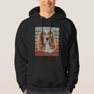 Retro Vintage Sonnenuntergang Cavalier King Mom Da Hoodie