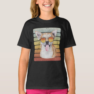 Retro Vintage Sonnenuntergang Chihuahua Mama Papa T-Shirt
