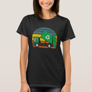 Retro Vintage Sonnenuntergang Recycling Müll Kinde T-Shirt