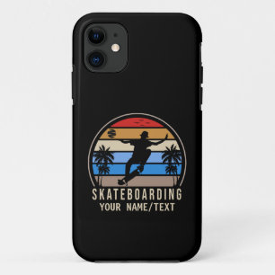 Retro Vintage Sonnenuntergang Skateboarding Name T Case-Mate iPhone Hülle