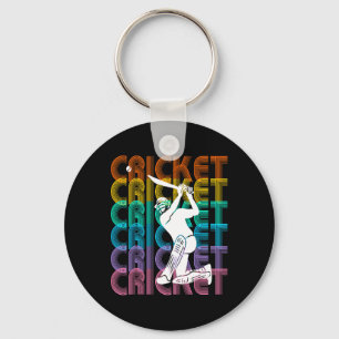 Retro-Vintage-Sportliebhaber - Cricket  Schlüsselanhänger