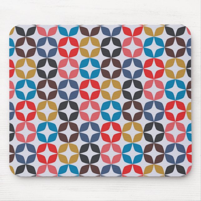 Retro Vintage Sternchen-Vereinbarung Mousepad (Vorne)