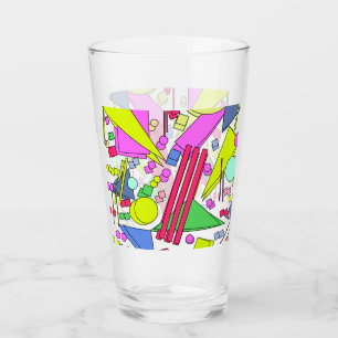 Retro-Vintage-Stil der 80er und 90er Jahre Glas