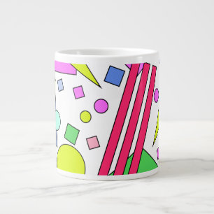 Retro-Vintage-Stil der 80er und 90er Jahre Jumbo-Tasse