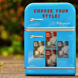 Retro-Vintage-Stil-Gesunde-Kochkunst-im-Zweiten-We Magnet
