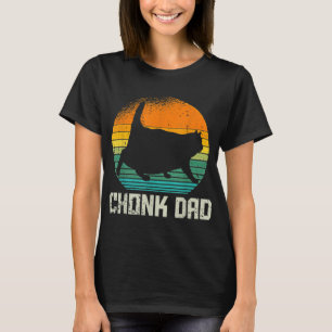 Retro-Vintage-Stil lustige dicke Daddy-Katze Meme T-Shirt