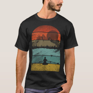 Retro-Vintage-Stil Rudersport T-Shirt
