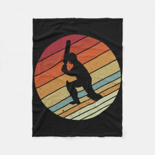 Retro-Vintage-Stil Sport Cricket Geschenke für Jun Fleecedecke