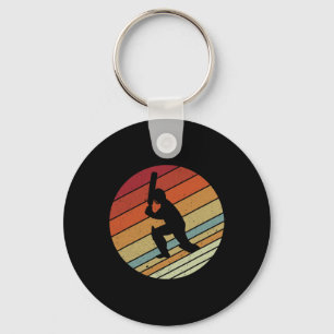 Retro-Vintage-Stil Sport Cricket-Geschenke für Jun Schlüsselanhänger