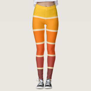 Retro-Vintage-Style geometrisches Muster der 70er Leggings