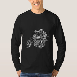 Retro Vintage Style Motorrad-Rennsport abgenutzt T-Shirt