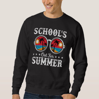 Retro Vintage Style Sunglasses Schools Out For Sum Sweatshirt