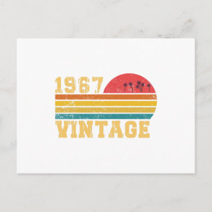 Retro Vintage Sunset 1967 Birthday Postkarte