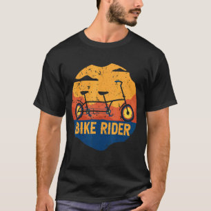 Retro Vintage Sunset Tandem Bike Outdoor Biking Ge T-Shirt