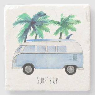 Retro-Vintage-Surfboards Surf's Up Steinuntersetzer