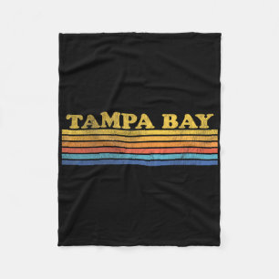 Retro Vintage Tampa Bay abgenutzt Florida Throwbac Fleecedecke