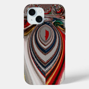 Retro Vintage Textur Abstrakte Kunst drucken iPhone 15 Hülle