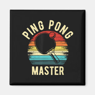 Retro Vintage Tischtennis Magnet
