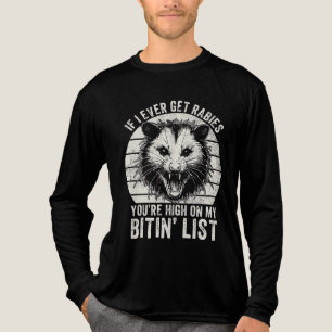 Retro Vintage Tollwut Waschbär Sarkastischer Humor Tri-Blend Shirt