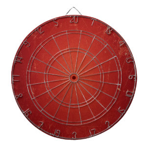 Retro Vintage Tomatenrot Muster. Modefarbe Dartscheibe