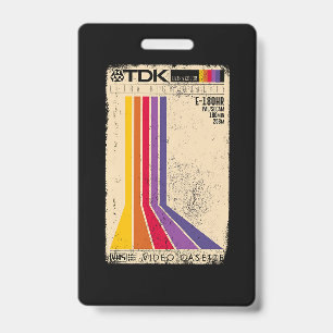 Retro-Vintage-Tonband Ausweis