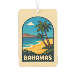 Retro Vintage Travel Bahamas Beach Landschaft Autolufterfrischer