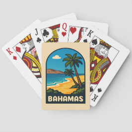 Retro Vintage Travel Bahamas Beach Landschaft Spielkarten