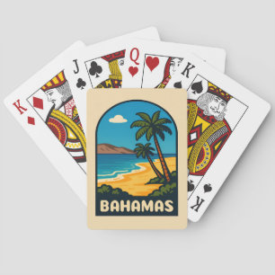 Retro Vintage Travel Bahamas Beach Landschaft Spielkarten
