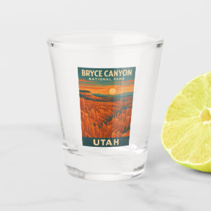Retro Vintage Travel Bryce Canyon Nationalpark Schnapsglas