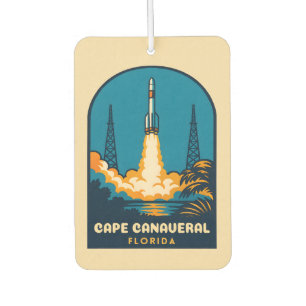 Retro Vintage Travel Capaval Florida Rocket Autolufterfrischer