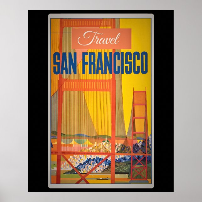 Retro Vintage Travel Design Poster (Vorne)
